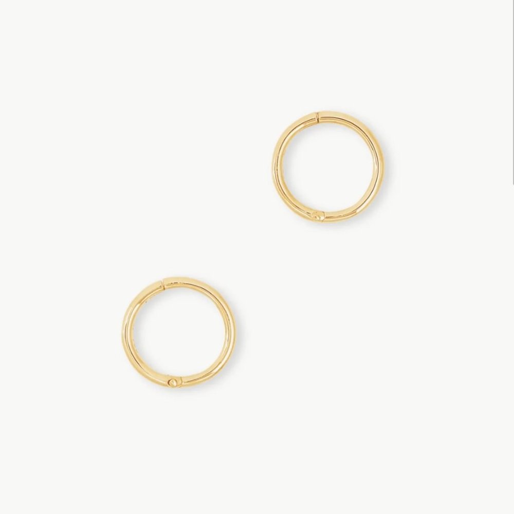 Kendra Scott Keeleey 10 mm Huggie Earrings in 18K Gold Vermeil